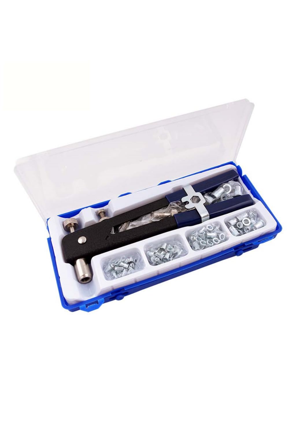 

YFFSFDC Rivet Tool Hand Riveter 110 Includes Spanner Nuts 5 Types of DIY Thread Insert Tool Set, Set, Pieces, M3/M4/M5/M6/M8 Screws, & Mandrels,