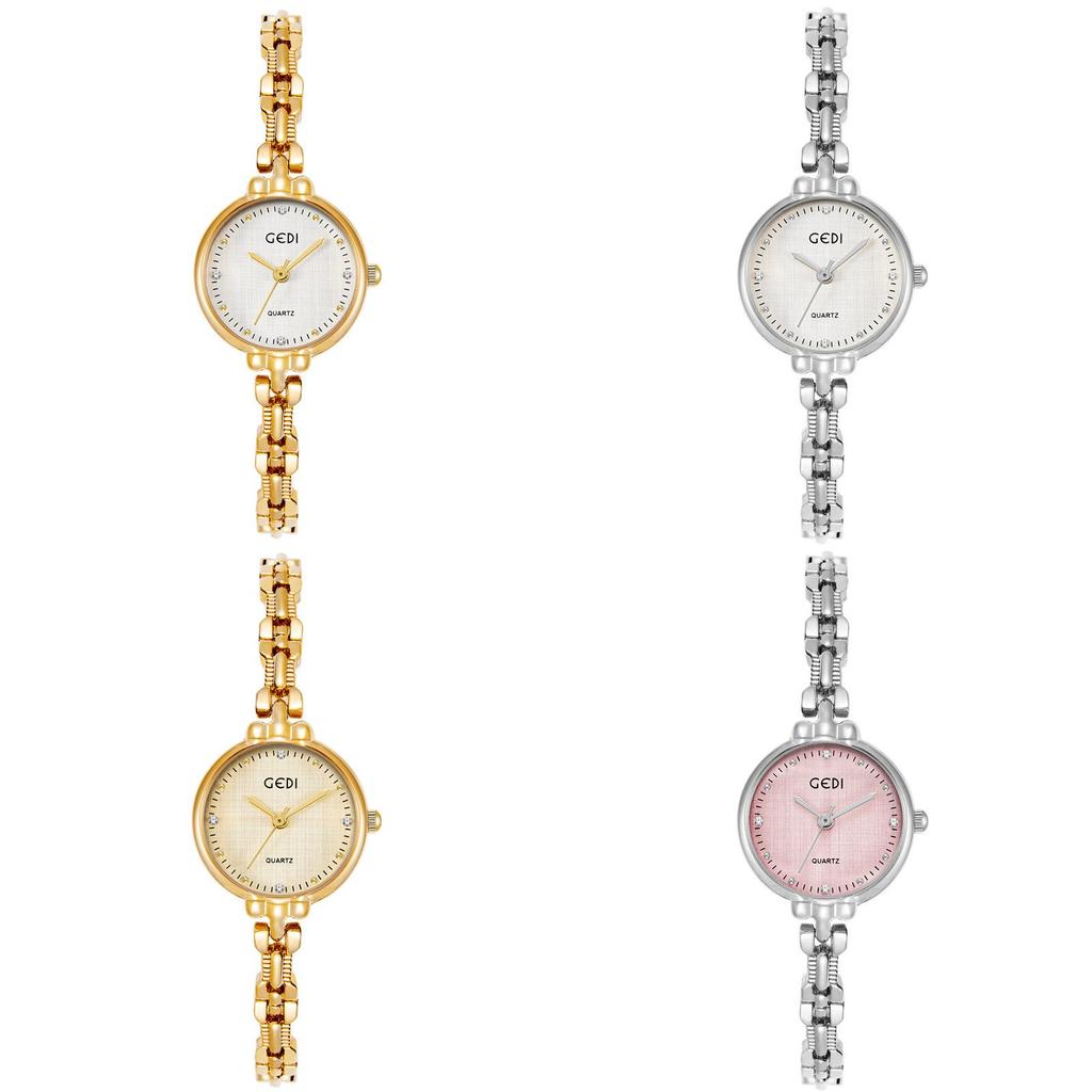 Gedi Womens Vintage Waterproof Quartz Watch With Jewelry Clasp For Elegant Fashion