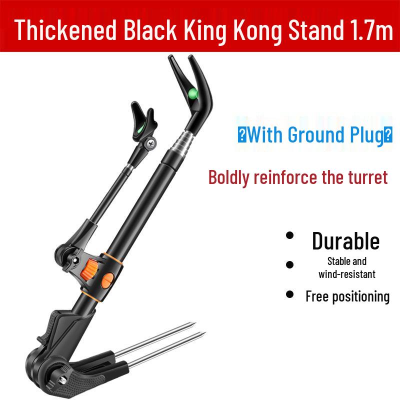 Multi-functional Stainless Steel Fishing Rod Holder and Ground Insert Stand