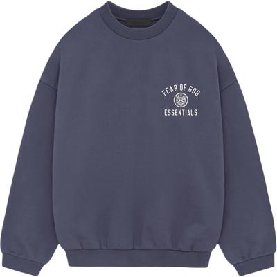 Fleece Crewneck Marine Men Tops Blue 192HO246264F