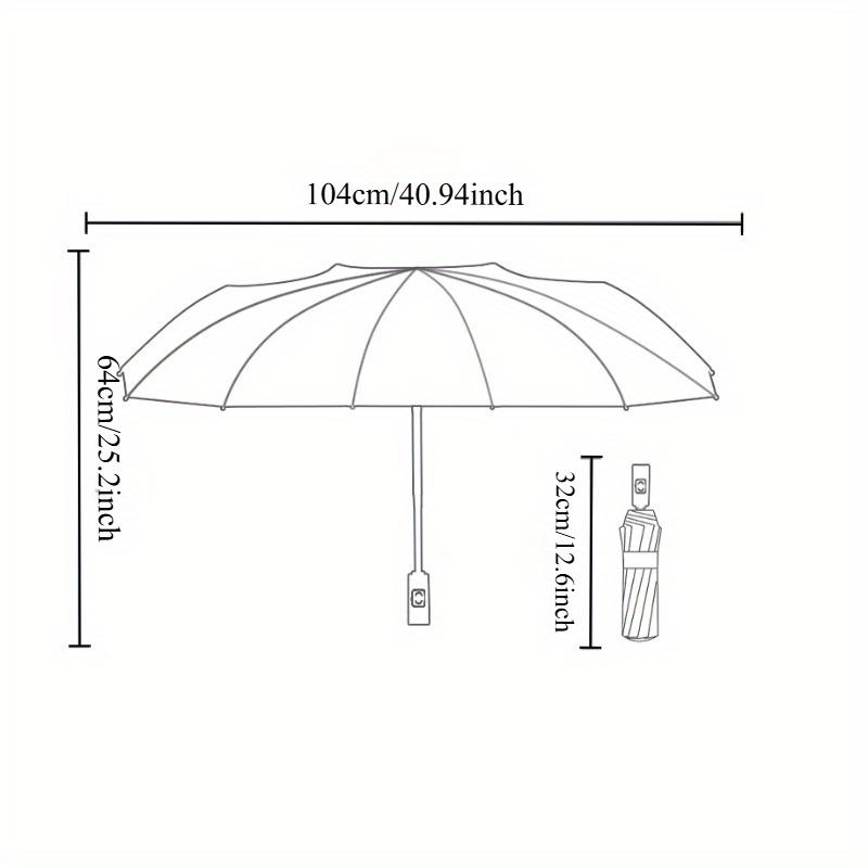 Wind Resistant Folding Automatic Umbrella Rain Black Coating 12 Bones Parasol Rain Auto Luxury Big Windproof Umbrellas