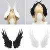 Sweet Feather Embroidery Edge Clip Cosplay Wings Hairpin Harajuku Lolita Hair Clip  Women