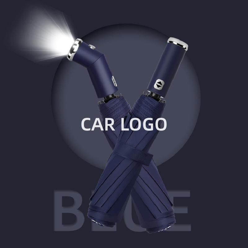 Interior Stickers Fully Automatic Folding Umbrella with UV Blocking Sun Double Bones LED Parasol For Renault Grand Scenic 4 XMOD