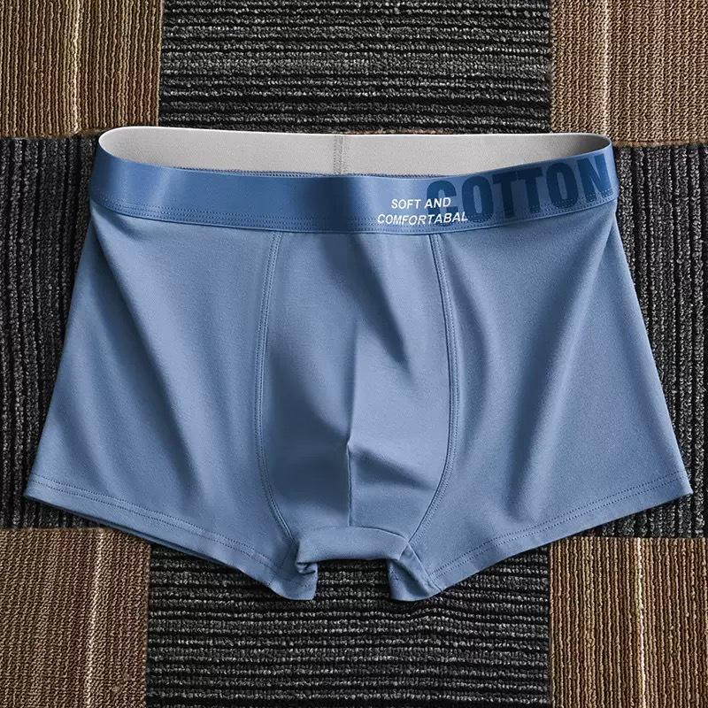 Men's Pure Cotton Plus Size Boxer Briefs - Comfortable, Breathable, Youthful Style
