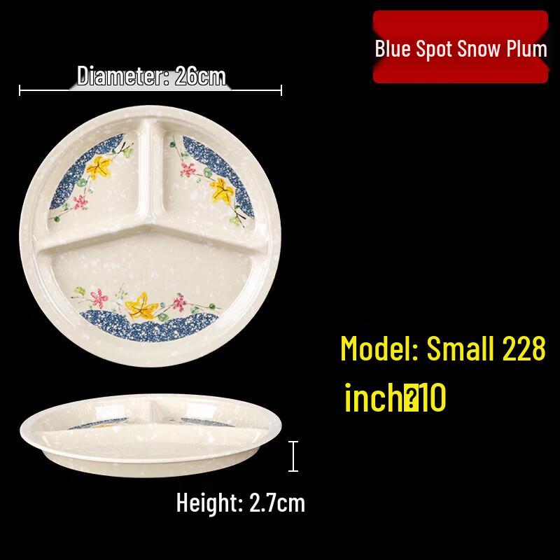 

Colorful Melamine Divided Fast Food Tray