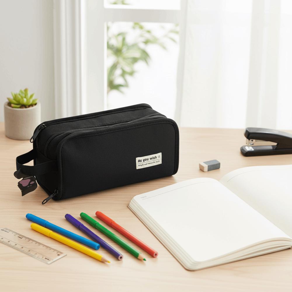 Double Layered Pencil Case Five Layers Pen Case Pain Pack Stationery Organizer Teen Girl