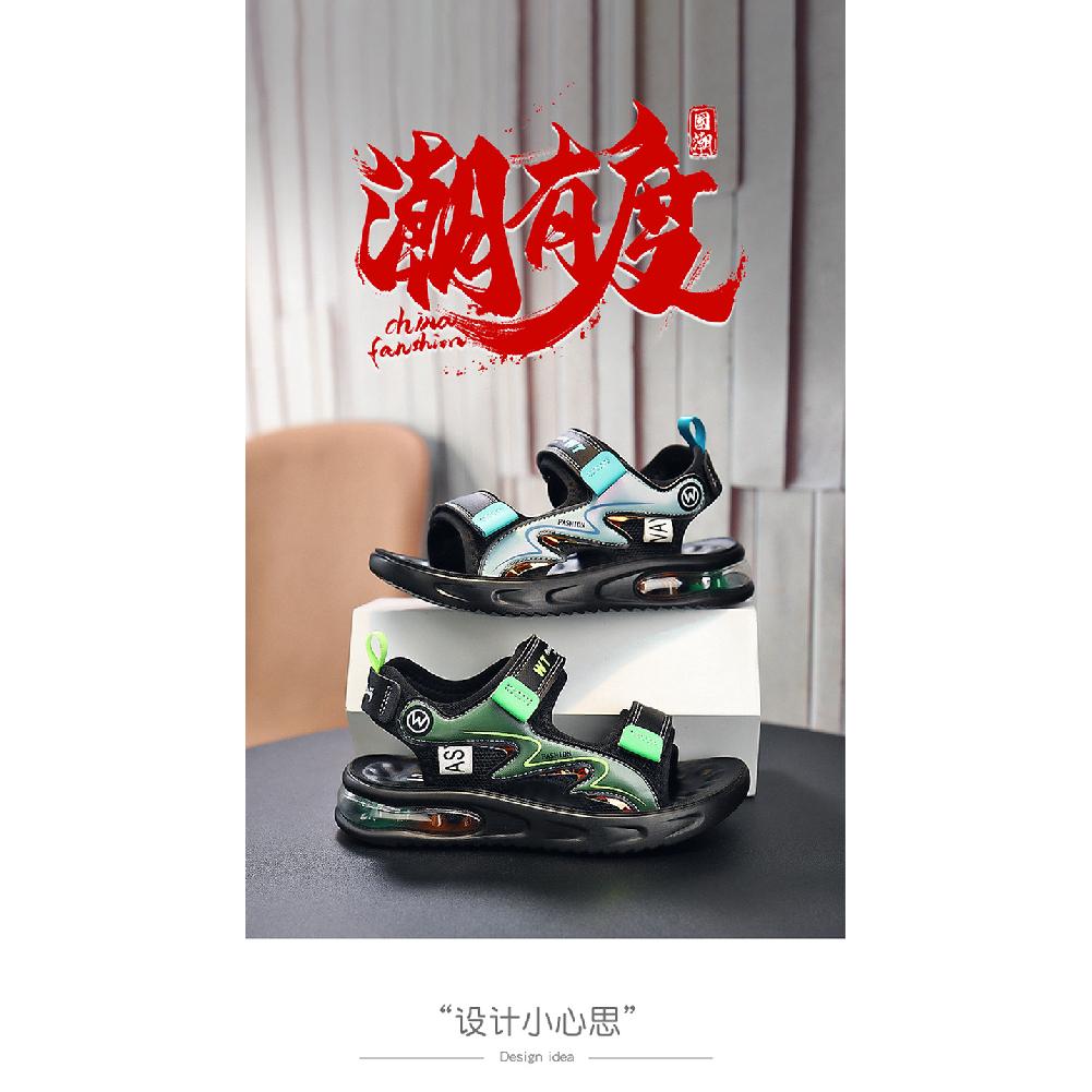 Boys' Sandals New Children's Sports Beach Shoes for Older Kids with Air Cushion Soft Sole Boys' Summer Lightweight Sandals