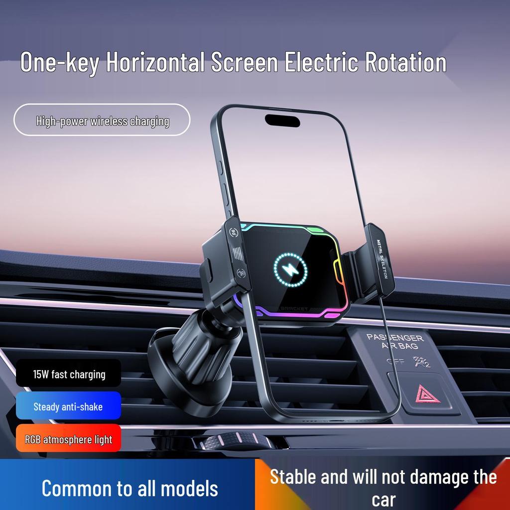 15W Fast Charge Car Phone Holder with Air Vent Mount – Safe & Efficient.