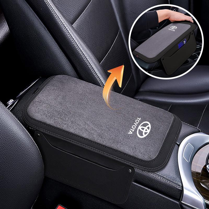 DPWOTC1 Multifunction Car Central Armrest Cushion Non-slip Storage Protect Pad For Toyota Camry Auris Corolla Yaris Aygo RAV4 CHR Hilux