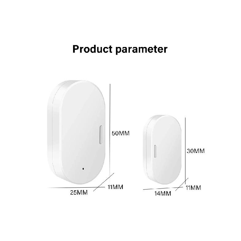 Tuya Smart Home Zigbee Door Sensor Alarm Window Door Open/Closed Detectors Security Protection Smart Life Voice for Alexa Google