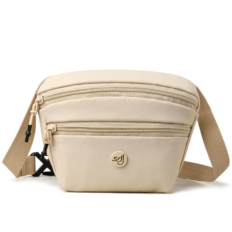 

Женская многослойная нейлоновая сумка Легкая наплечная сумка Сумка-кроссбоди для мамы белый