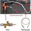 Comprehensive Gas Management System For LPG Firepits Featuring Reliable Valves And Necessary Installation Tools