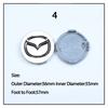 52mm 56mm Car Wheel Center Hub Covers for Mazda Atenza MX3 CX5 2 3 6 323 626 RX8 CX3 RX7 Protege Axela Speed 6