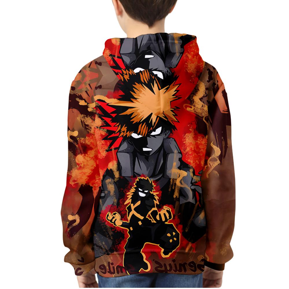 Pánské Dámské Mikiny s kapucí My Hero Academia Grafické Mikiny Anime Streetwear Harajuku Neformální mikiny s potištěným svetrem s kapucí