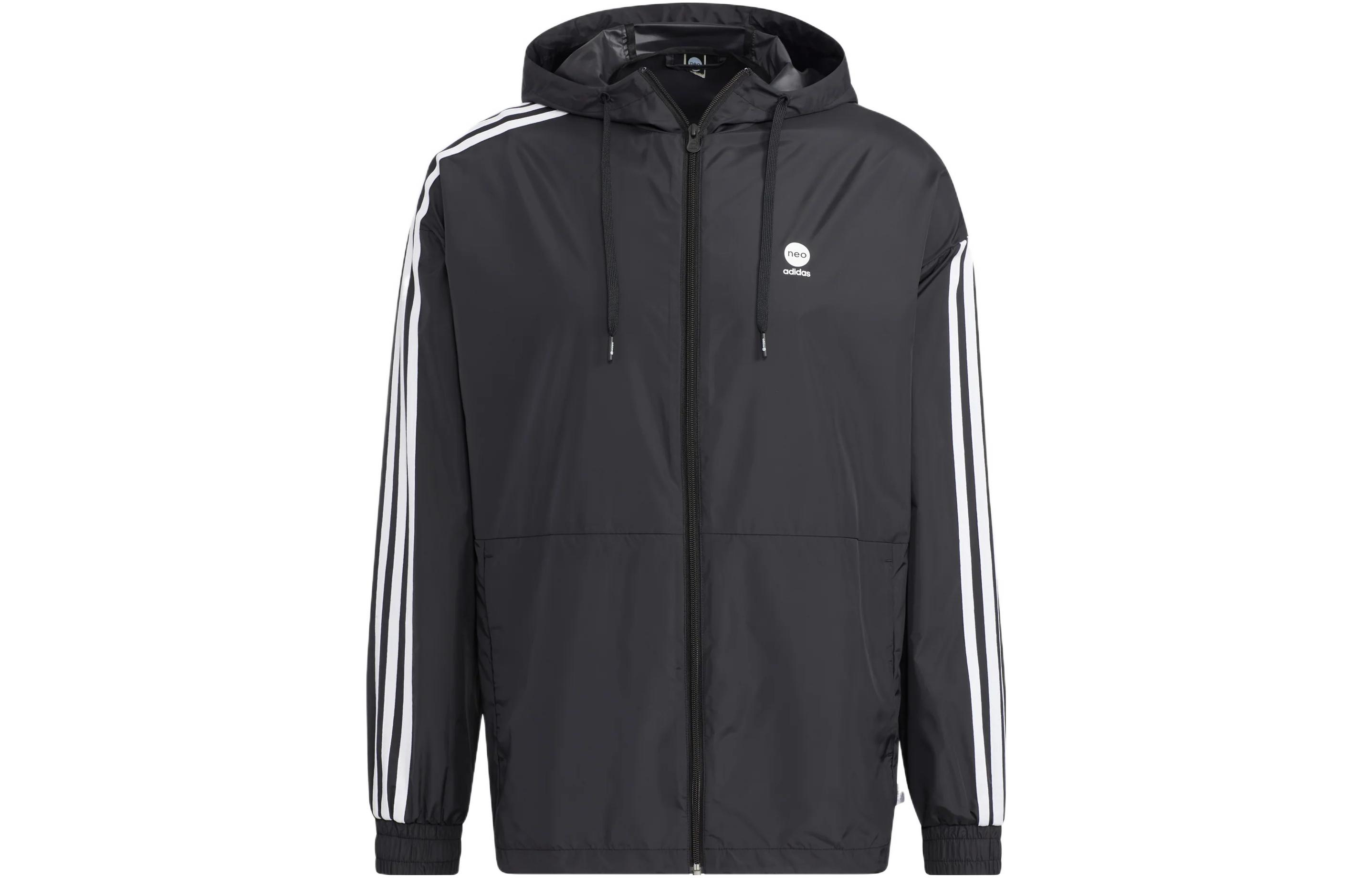 Adidas Neo Jackets Unisex Black Hooded Moderate Other HN8787 XL