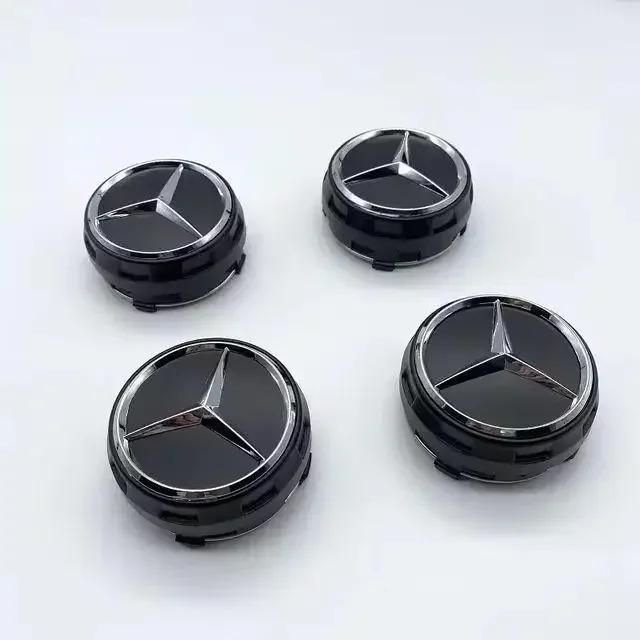 

Car Sticker 4PCS 75mm NEW Car Wheel Center Hub Caps Cover for Mercedes Benz B/C/E/S Class A Class C200L GLC GLK CLA W166 W163 W2