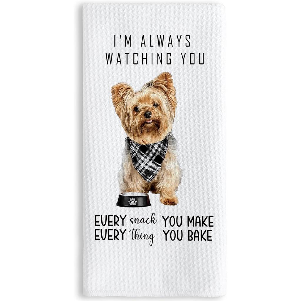 TNUW Funny Golden Retriever Kitchen Towels 16x24 Inch, Gifts for Golden Retriever Lovers Dish Tea Towels for Kitchen, Dog Mom Dad Lovers Owner Gifts