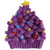 Knitted Christmas Tree Hat Keeping Warm Head Hat Decorations Supplies for Holiday Birthday New Year Party Decorations