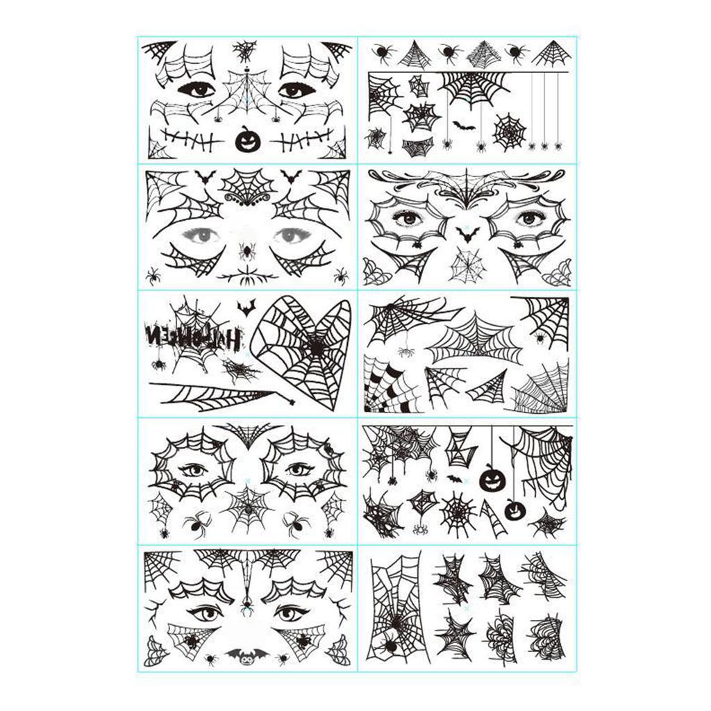 Halloween Skin Stickers Wound Skin Stickers Simulation Skin Skin Scar Skin Knife Simulation Waterproof Skin Sticker 10pc