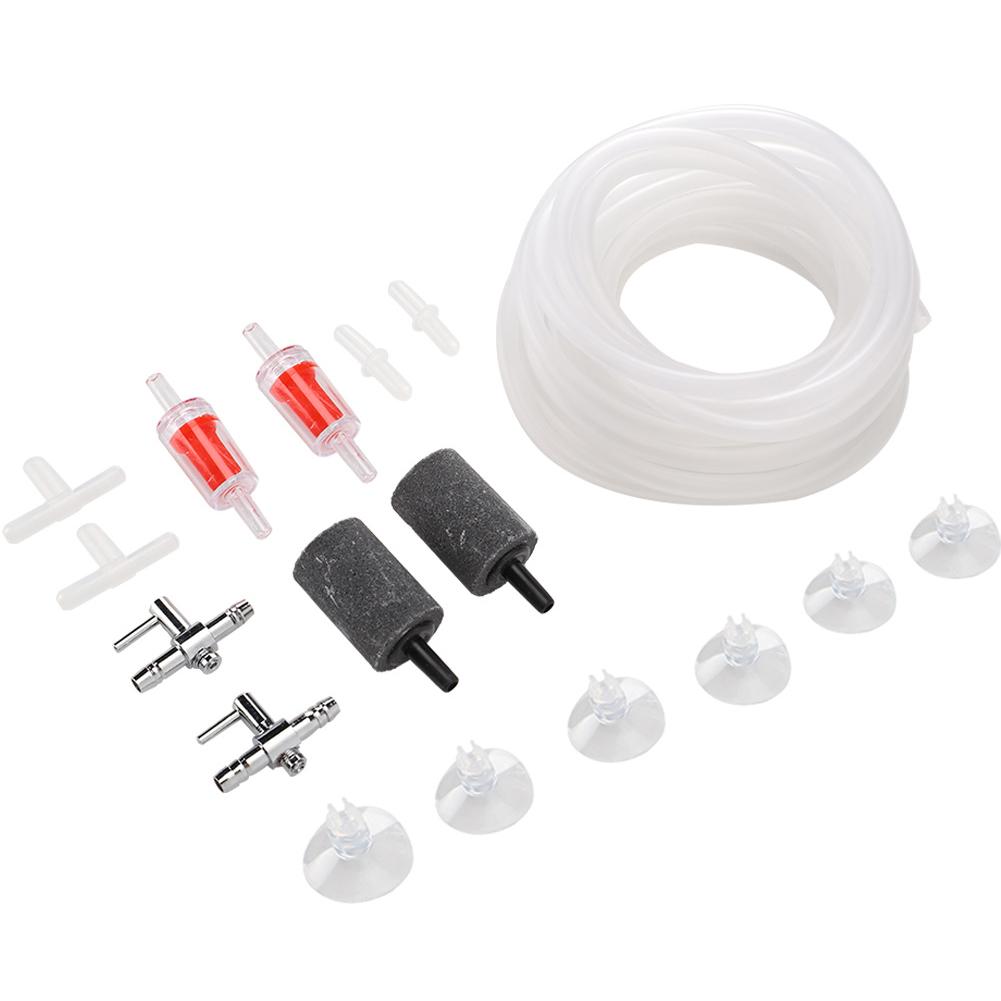 Aquarium Air Pump Fittings Fish Tank Oxygen Compressor Accessories 3 Way Straight Direct Link for 4mm PipeKit