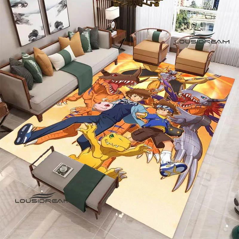 3D Digimon Cartoon Printed Carpet Non-slip Carpet Yoga Mat Carpets for Living Room Area Rug Home Bedroom Decor Birthday Gift