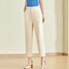 Jianhu Women's Summer High-Waist Slim Cropped Pants
