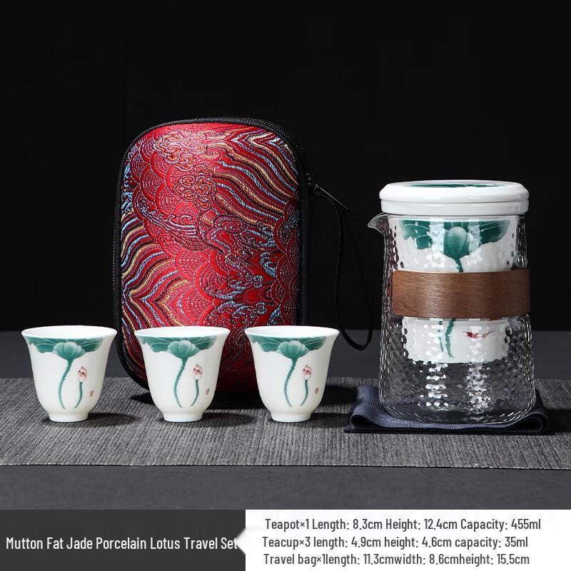 

Lotus Portable Ceramic Travel Tea Set