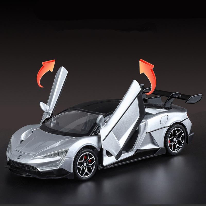 1/32 BYD Yangwang U9 Alloy Sports Car Model Diecasts Metal Track Racing Vehicles Car Model Simulation Sound Light Kids Toys Gift