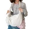 Fashionable and Simple Business-style Dotted Pleated Crossbody Bag with Large Capacity Tote Bag