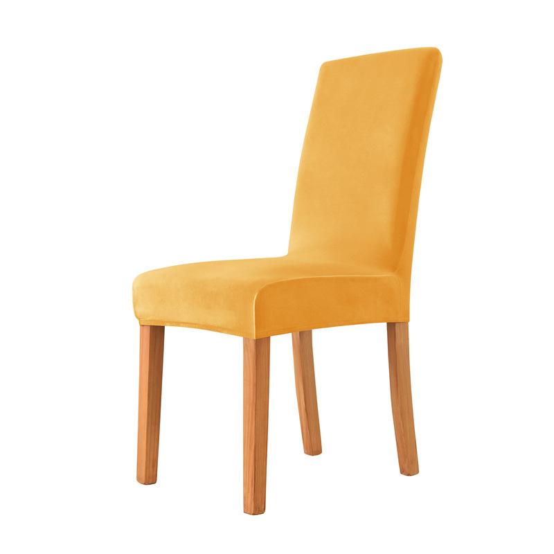 Silver Fox Velvet Chair Cover Velvet Cloth Elastic Home Hotel Dining Chair Dust Cover Chair Cover High-end Sense