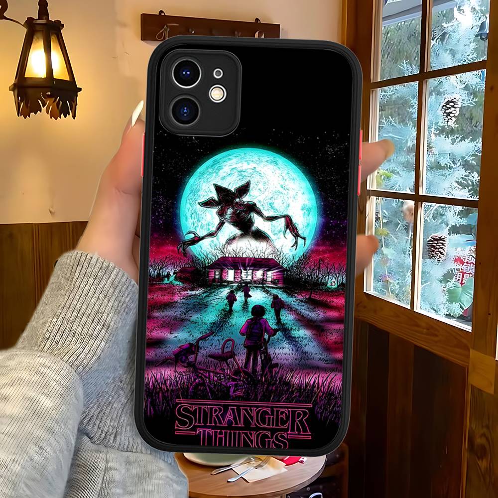 Hot S-Stranger T-Things Phone Case For IPhone 16 15 14 11 12 13 Pro Max Plus 12 XS Max Back Cover Matte Case