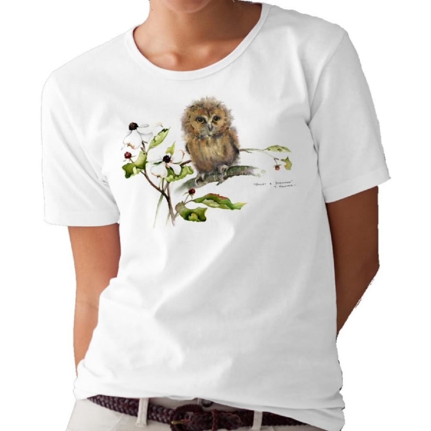 Футболка Сова и Кизил_tee от Валери Пфайффер S