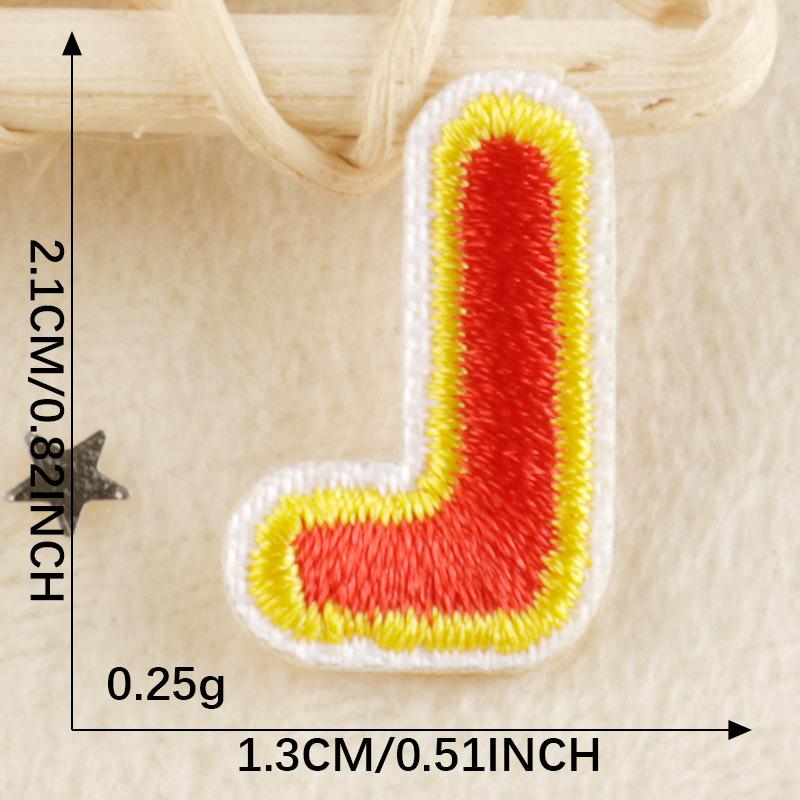 A-Z Embroidery Sticker Cartoon Original English Patch Clothing Accessories Badge Accessories Ironing < Unk > < Unk > Wappen Cloth Sticker