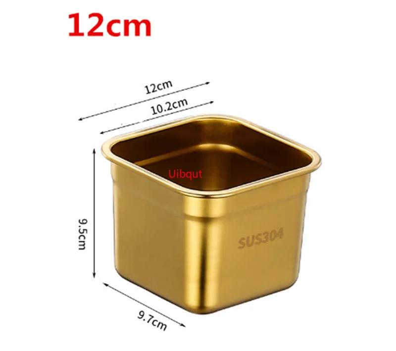 Stainless Steel Tank Box with Cover Kitchen Oil Basin Square Barrel Storage Bottle Seasoning Box Jars and Lids Spice Jars Set