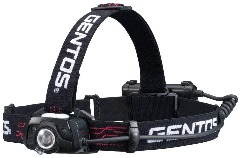 

GENTOS LED Headlight Lumens Brightness 6 Hours of Light Rear Recognition Light Sensor Uses 3 AA Batteries ANSI Standard Compliant High Durability