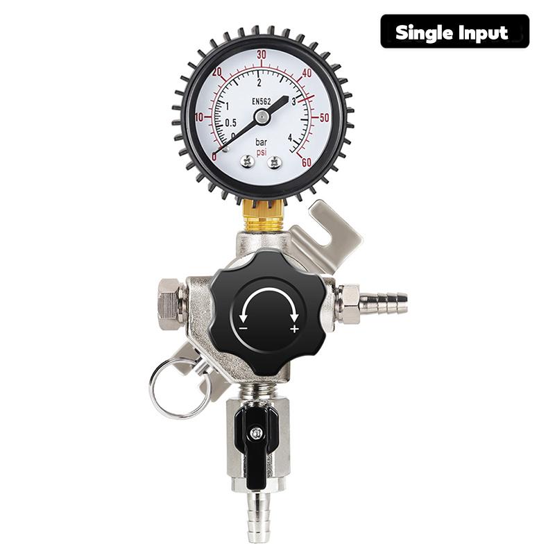 Beer Secondary Regulator,Commercial Brewing Co2 Regulator for Independent Control & Setting Specific Pressure for Different Beer