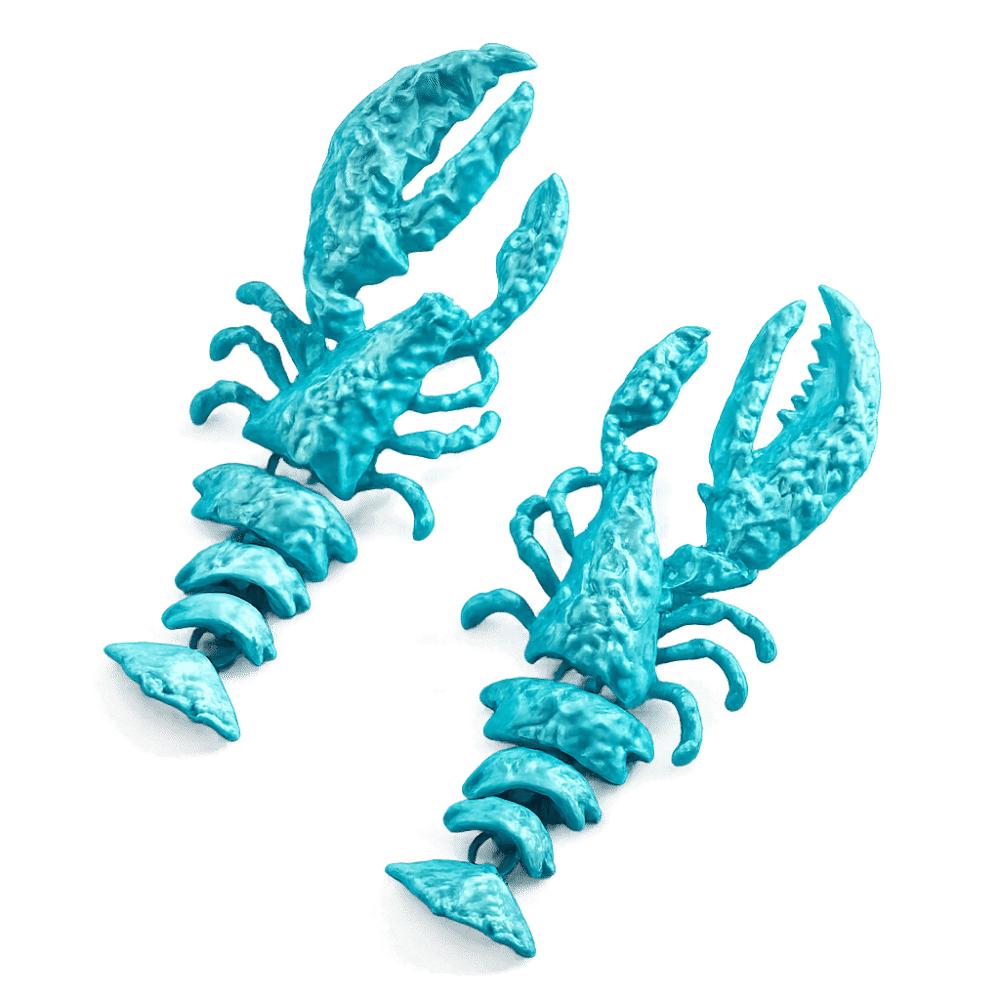 Large Size Lobster Earrings Metal Animal Drop Earrings Unique Crayfish Pendant Earrings Casual