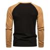 Collar Men's Base Shirt Casual Long Sleeved T-shirt For Men