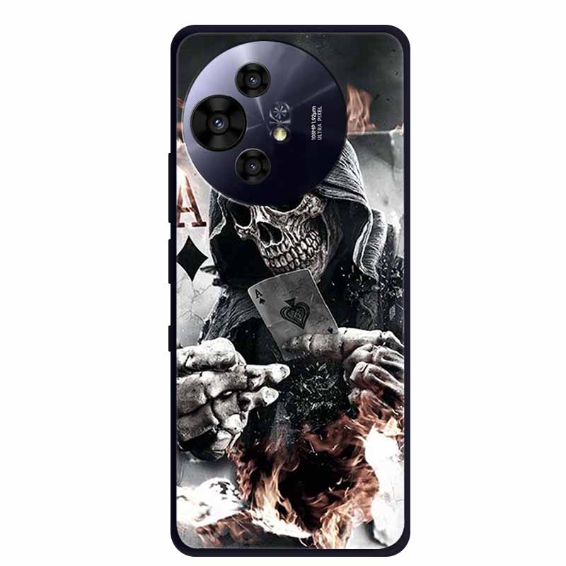 For TCL 50 Pro NxtPaper 5G Case Black Silicone Cover for 50 Pro NxtPaper Protective Shell Coque for TCL 50 NxtPaper 5G TPU Cases -TCL 50 NxtPaper