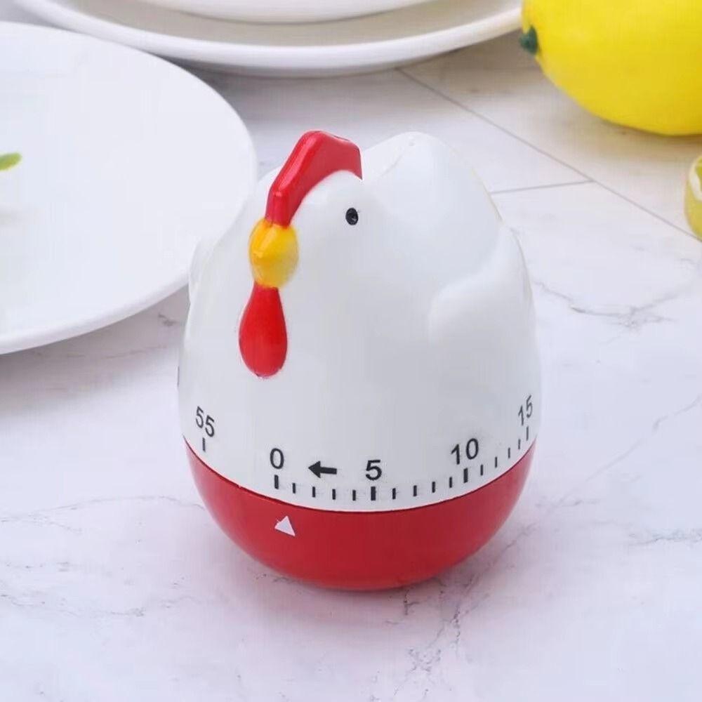 Manual Wind Up Mechanical Timer Hen Countdown Clock Pattern Decor Kitchen Timer  Classroom Use
