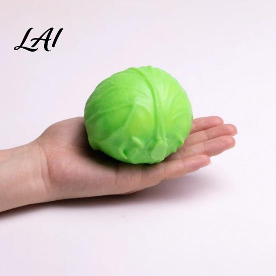 Realistic Cabbage Toy Stress Relief Simulation Anti-Anxiety Green Squeeze Soft Stretchy Vegetable Fidget Sensory Office Worker Gift Anxiety