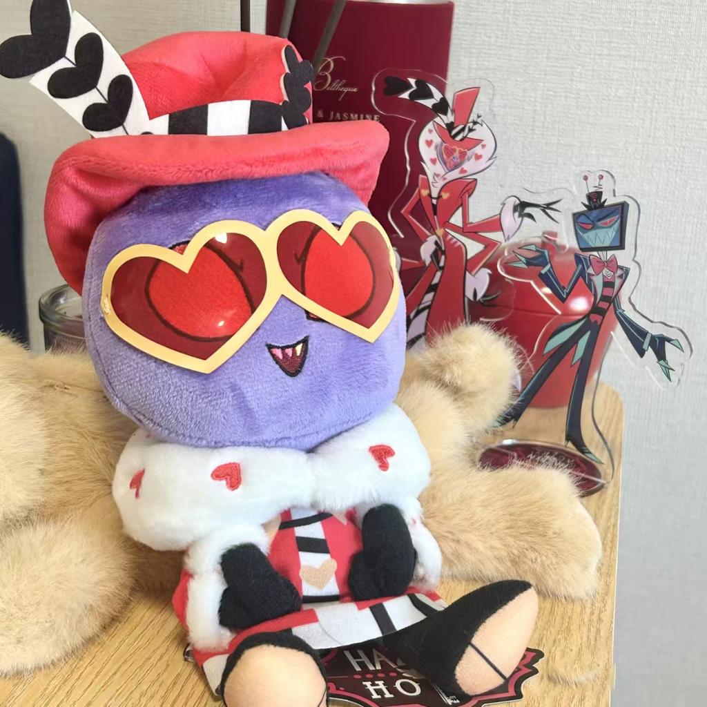 28cm Hazbine Valentino VOX Plushie Stuffed Doll Hotel Anime Valentino Plush Toys Collectible Decorative Pillow Doll Gifts
