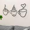 Custom Iron Coffee Wall Art - Indoor Cafe Decoration