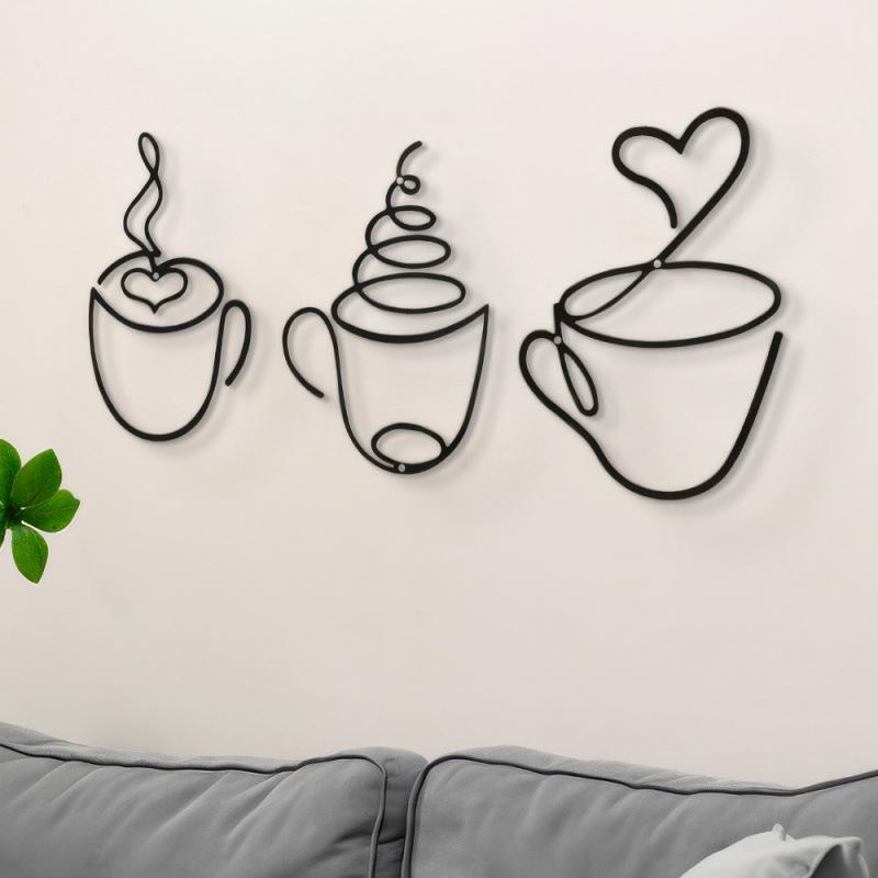 Custom Iron Coffee Wall Art - Indoor Cafe Decoration