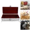 Vintage Jewelry Box Elegant Colorfast Alloy Rustproof Soft   Lining Trinket Storage Box for Family   Decor