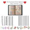 86 Stück/Set 106 Muster All-in-One DIY Stichbuch Stickerei Nähbuch DIY Bastelliebhaber