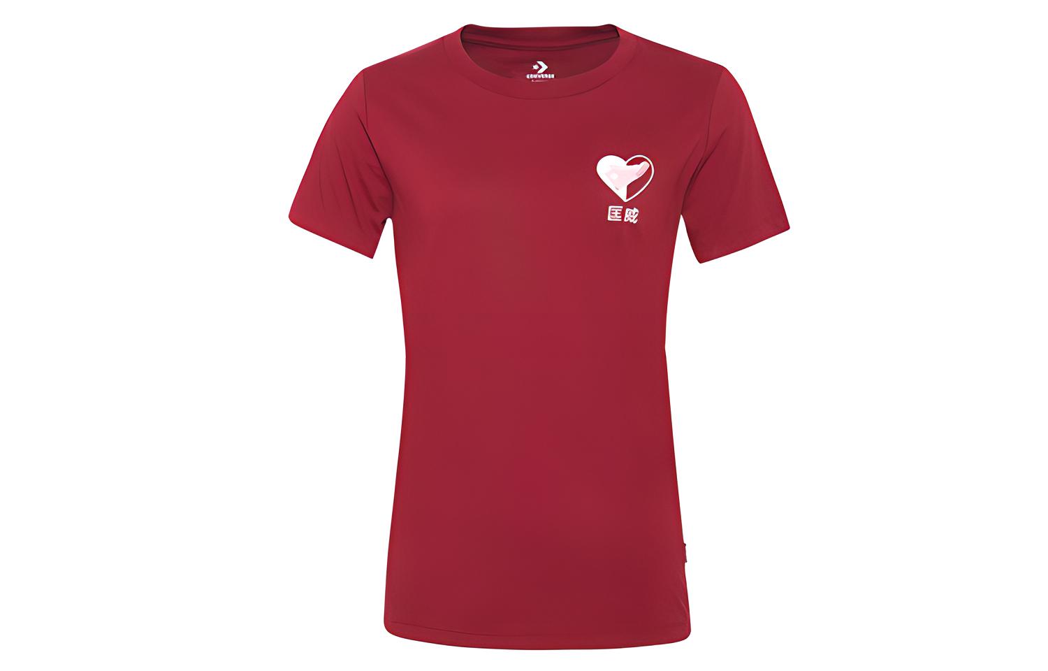 Converse T Shirt Women s Burgundy 10018512-A03 XXL