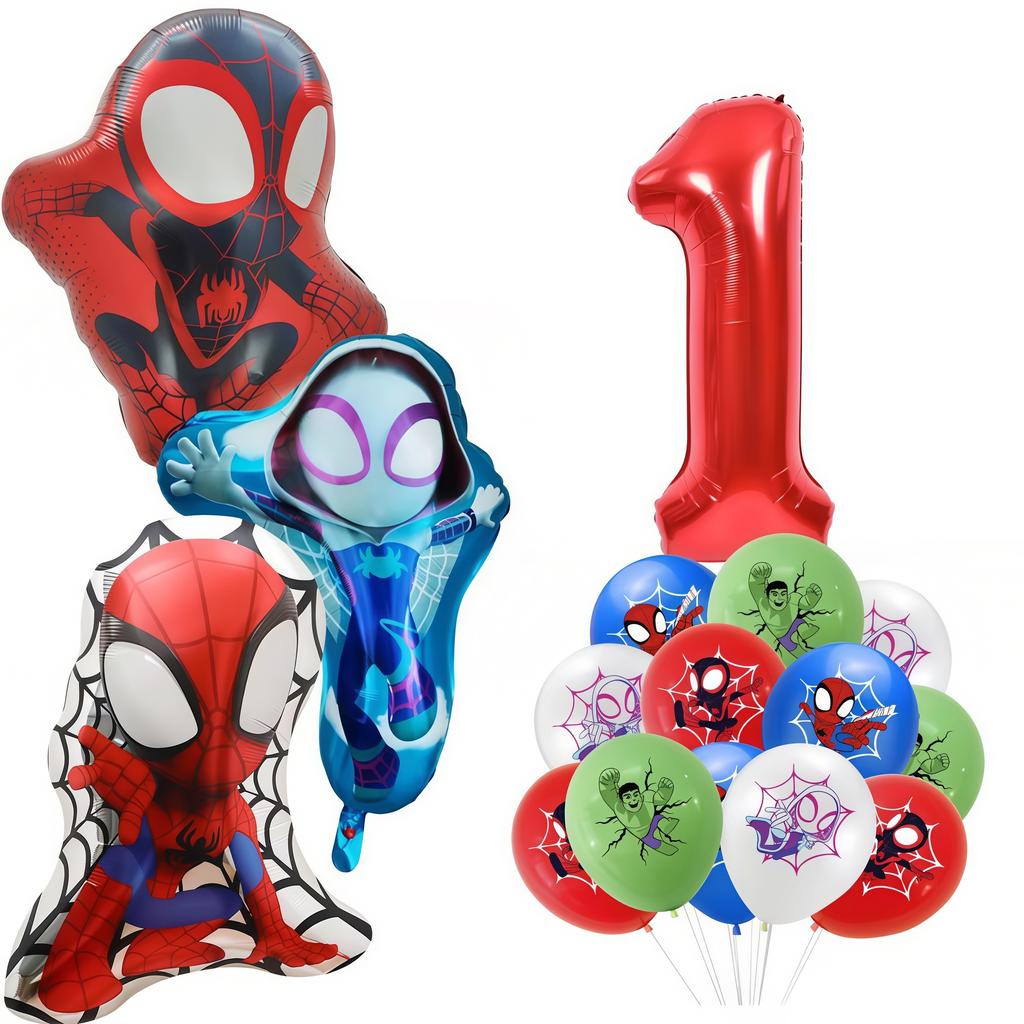 Spider Hero Birthday Party Decoration Plate Cup Banner Balloon Superhero Party Favors Baby Shower Decor Birthday Supplies Gift