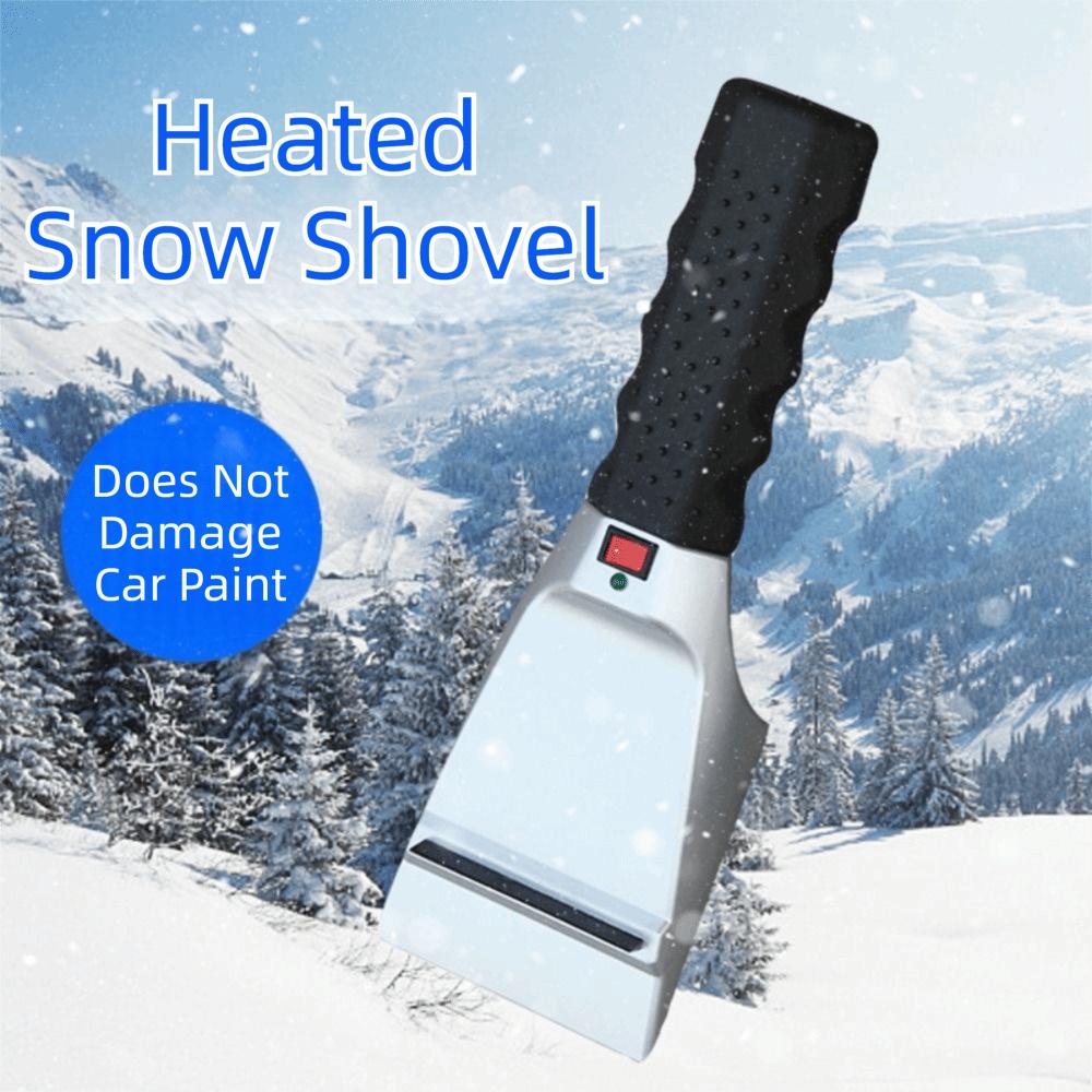 Anti Skid Handle Electric Heated Snow Scraper Rubber Wiper Heated Ice Remover  Winter Use