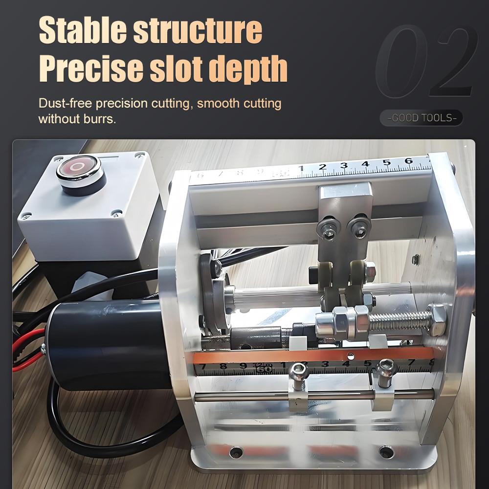 Semi-automatic Milling Cutting Machine Manual Slitting Machine Beveled Straight Edge Board Banding Strip V-shaped Milling Groove